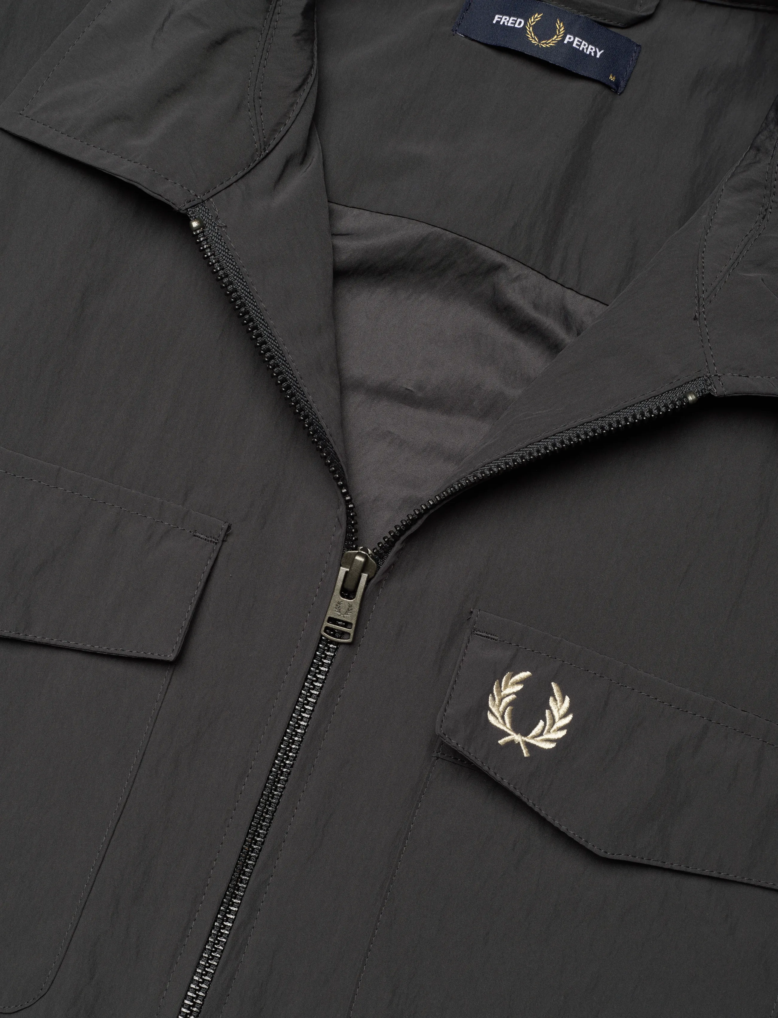 Fred Perry - ZIP THROUGH OVERSHIRT - vårjakker - anchor grey - 2