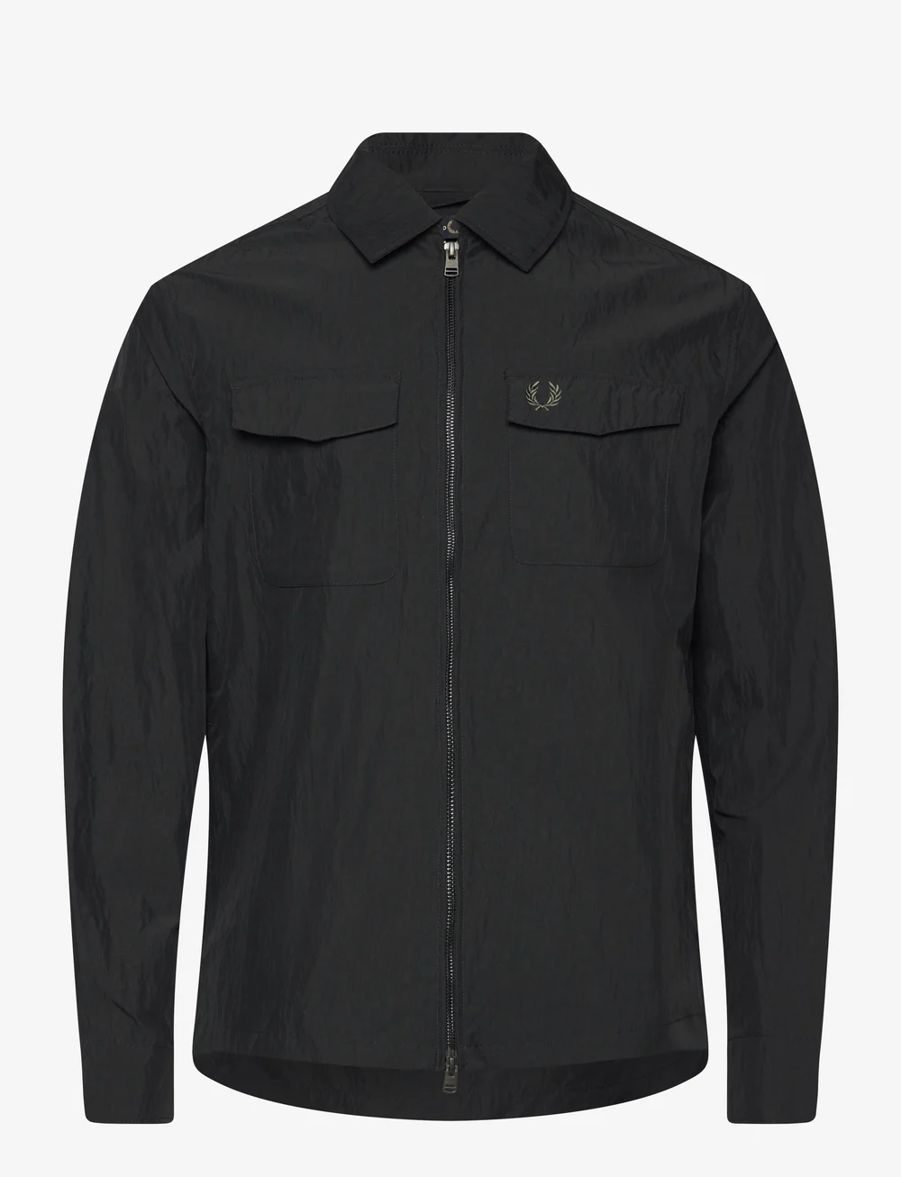 Fred Perry - ZIP THROUGH OVERSHIRT - vindjakker - black - 0