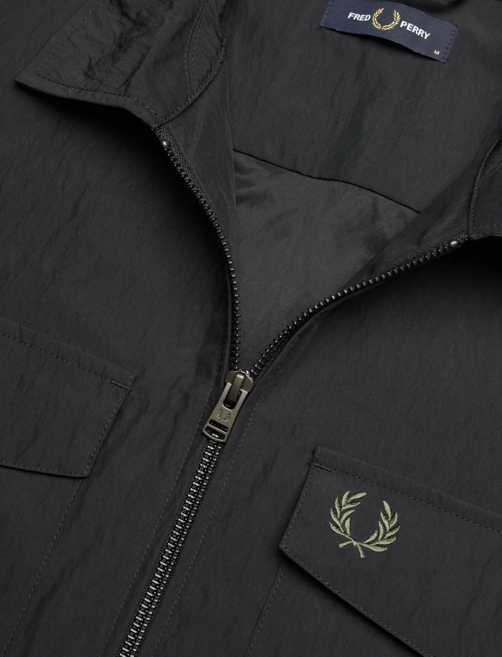 Fred Perry - ZIP THROUGH OVERSHIRT - vindjakker - black - 2