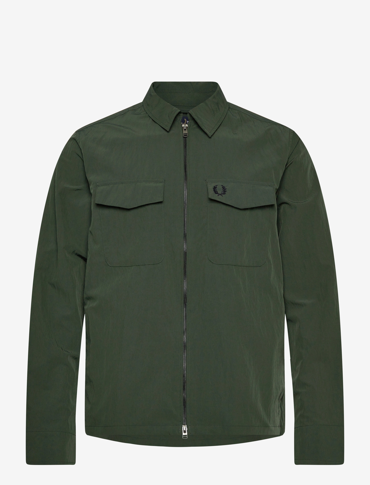 Fred Perry - ZIP THROUGH OVERSHIRT - forårsjakker - court green - 0