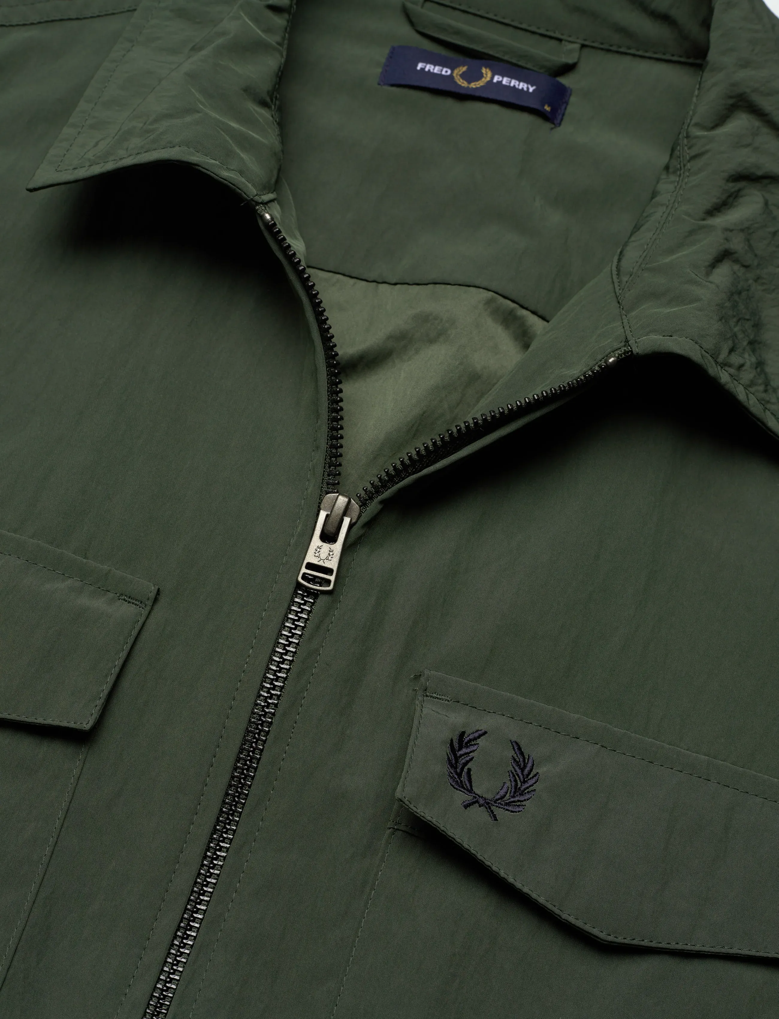 Fred Perry - ZIP THROUGH OVERSHIRT - kevadjakid - court green - 2