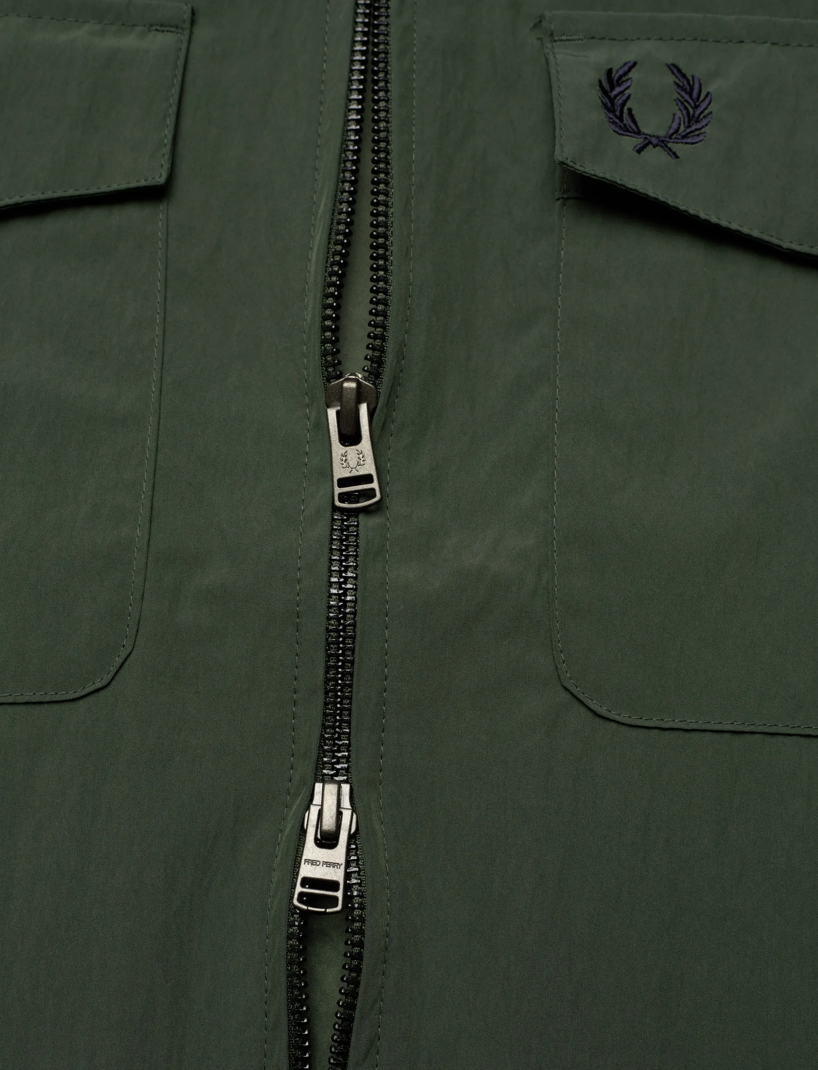 Fred Perry - ZIP THROUGH OVERSHIRT - kevadjakid - court green - 4