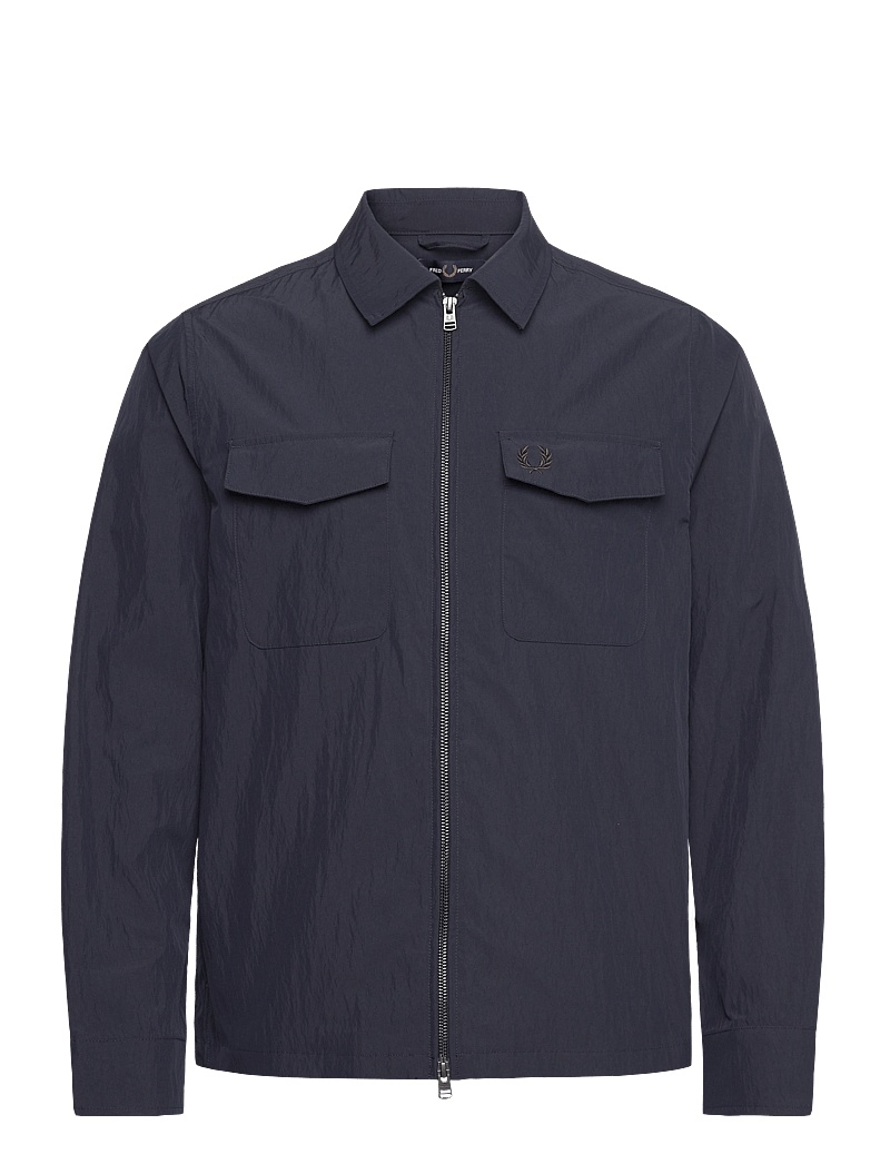Fred Perry - ZIP THROUGH OVERSHIRT - herbstjacken - navy - 0