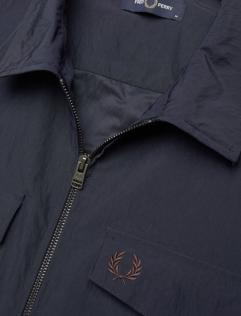 Fred Perry - ZIP THROUGH OVERSHIRT - herbstjacken - navy - 2