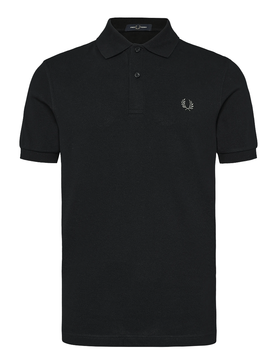 Fred Perry - THE FRED PERRY SHIRT - kurzärmelig - black / laurel wreath green - 1