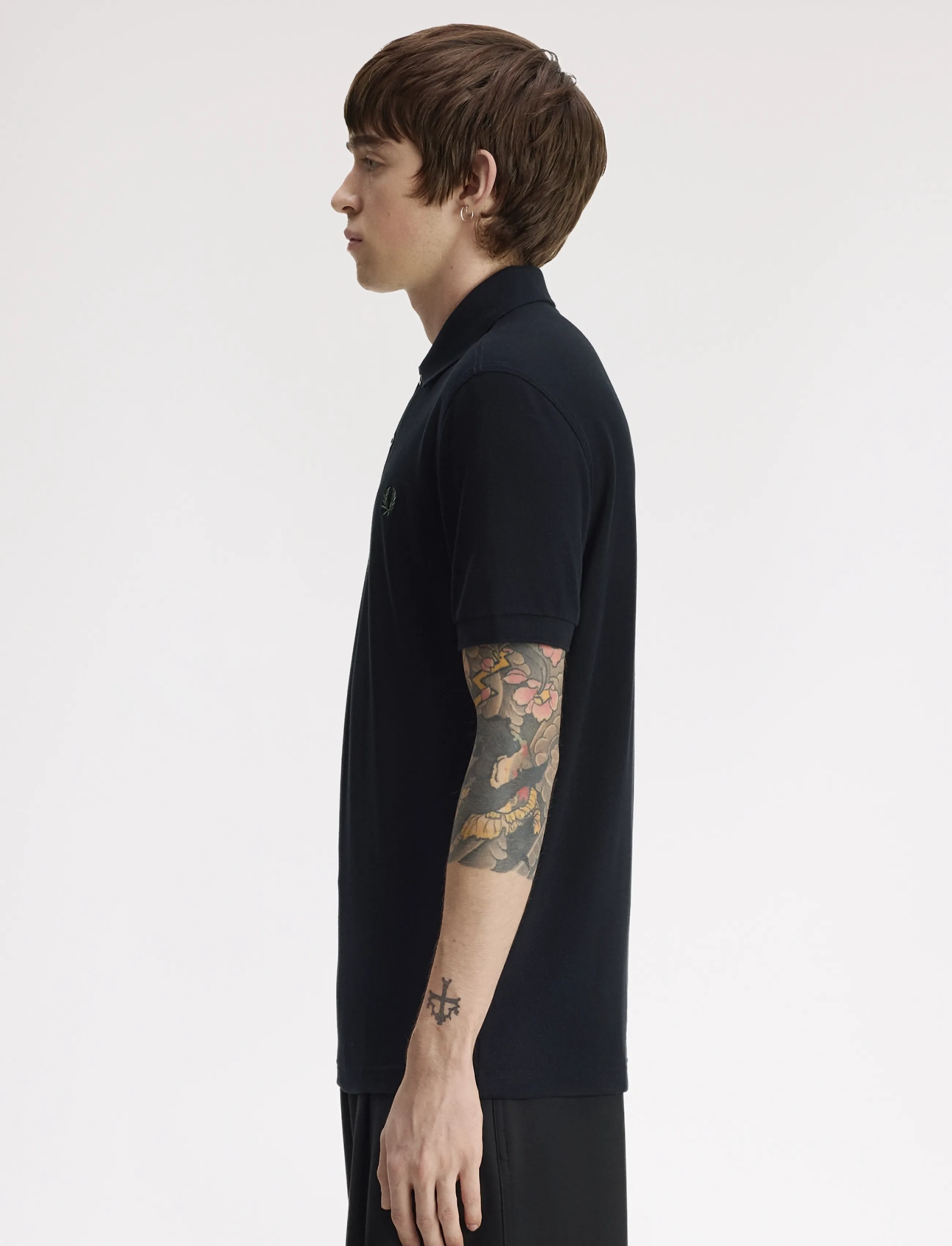 Fred Perry - THE FRED PERRY SHIRT - short-sleeved polos - black / laurel wreath green - 3