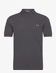 Fred Perry - THE FRED PERRY SHIRT - kortærmede poloer - anchgrey/dkcaram - 0