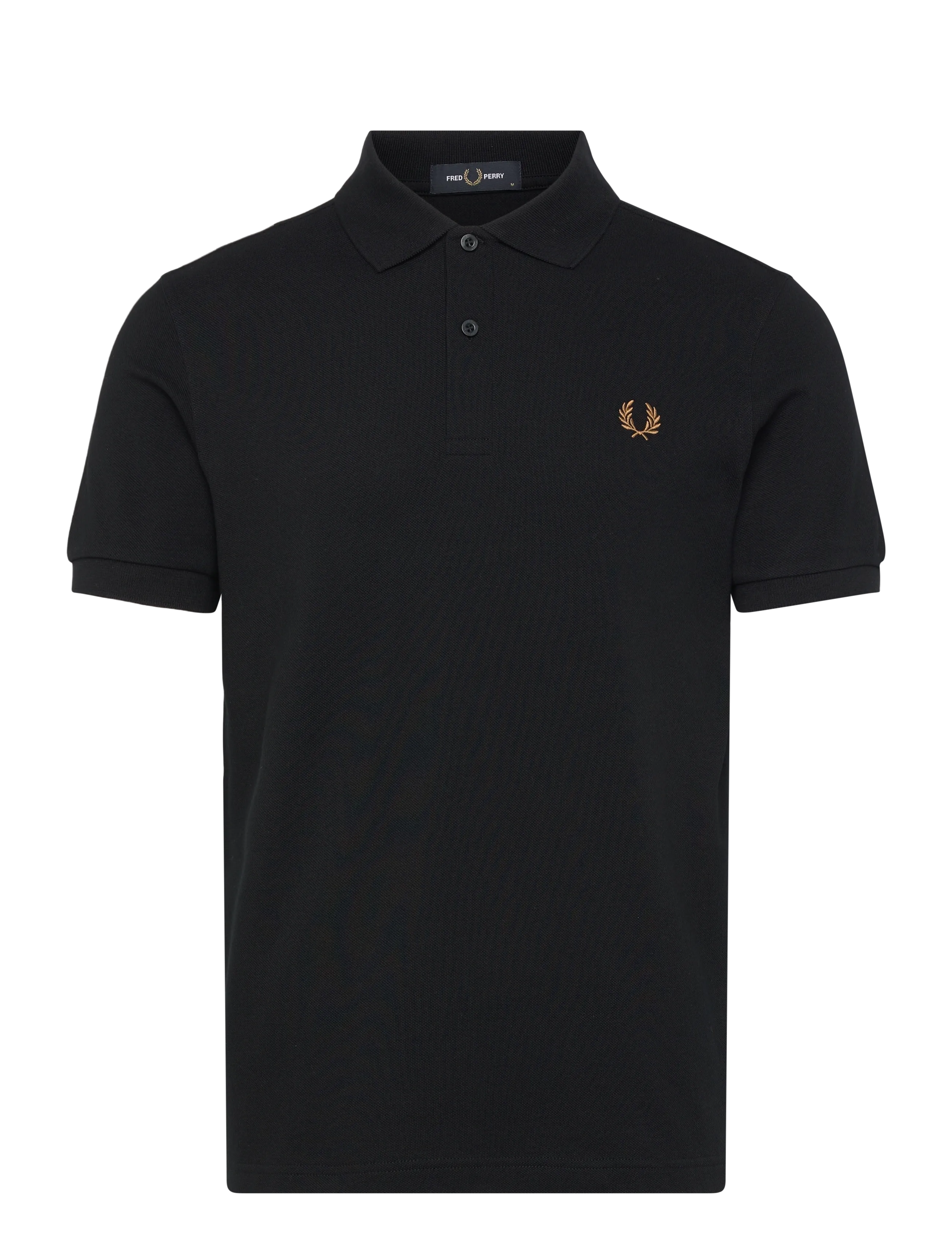 Fred Perry THE FRED PERRY SHIRT - Poloer - BLACK/DARKCARAML / black