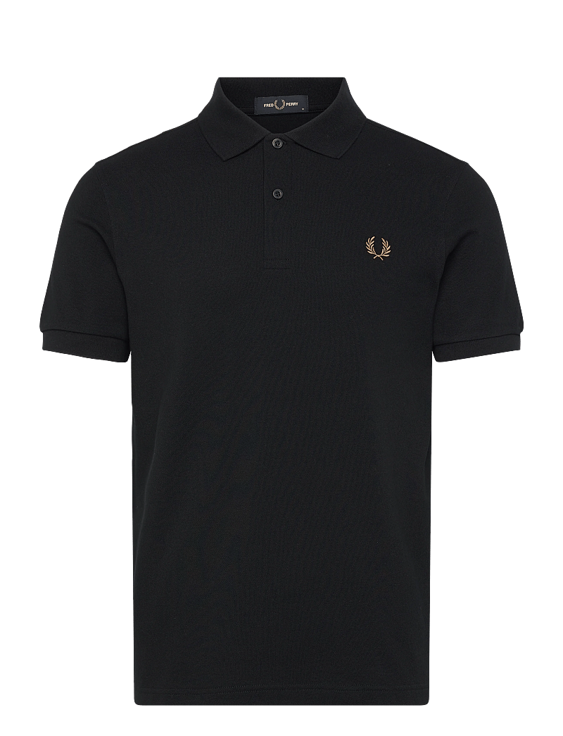 Fred Perry - THE FRED PERRY SHIRT - kortärmade pikéer - black/darkcaraml - 1