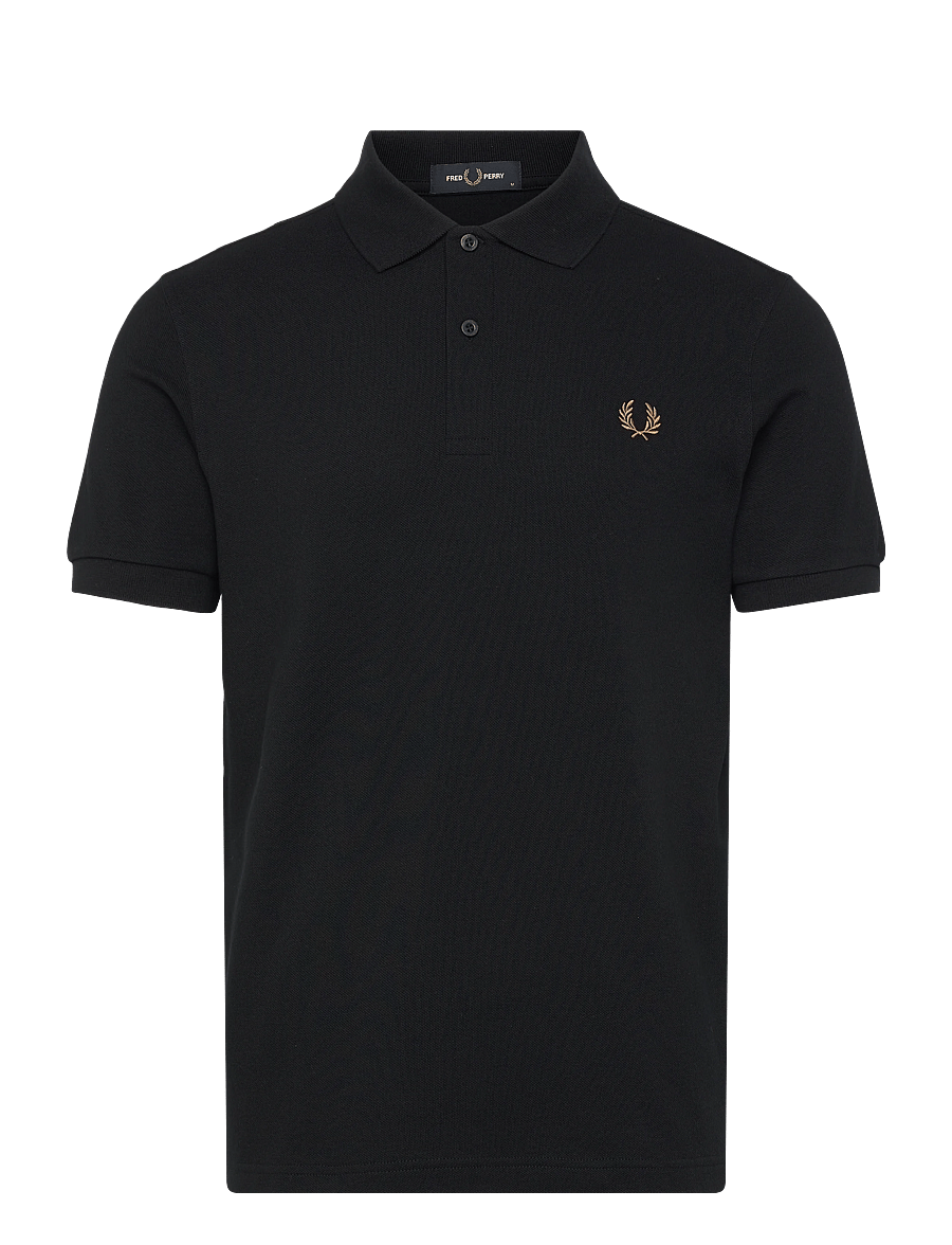 Fred Perry - THE FRED PERRY SHIRT - lühikeste varrukatega polod - black/darkcaraml - 1