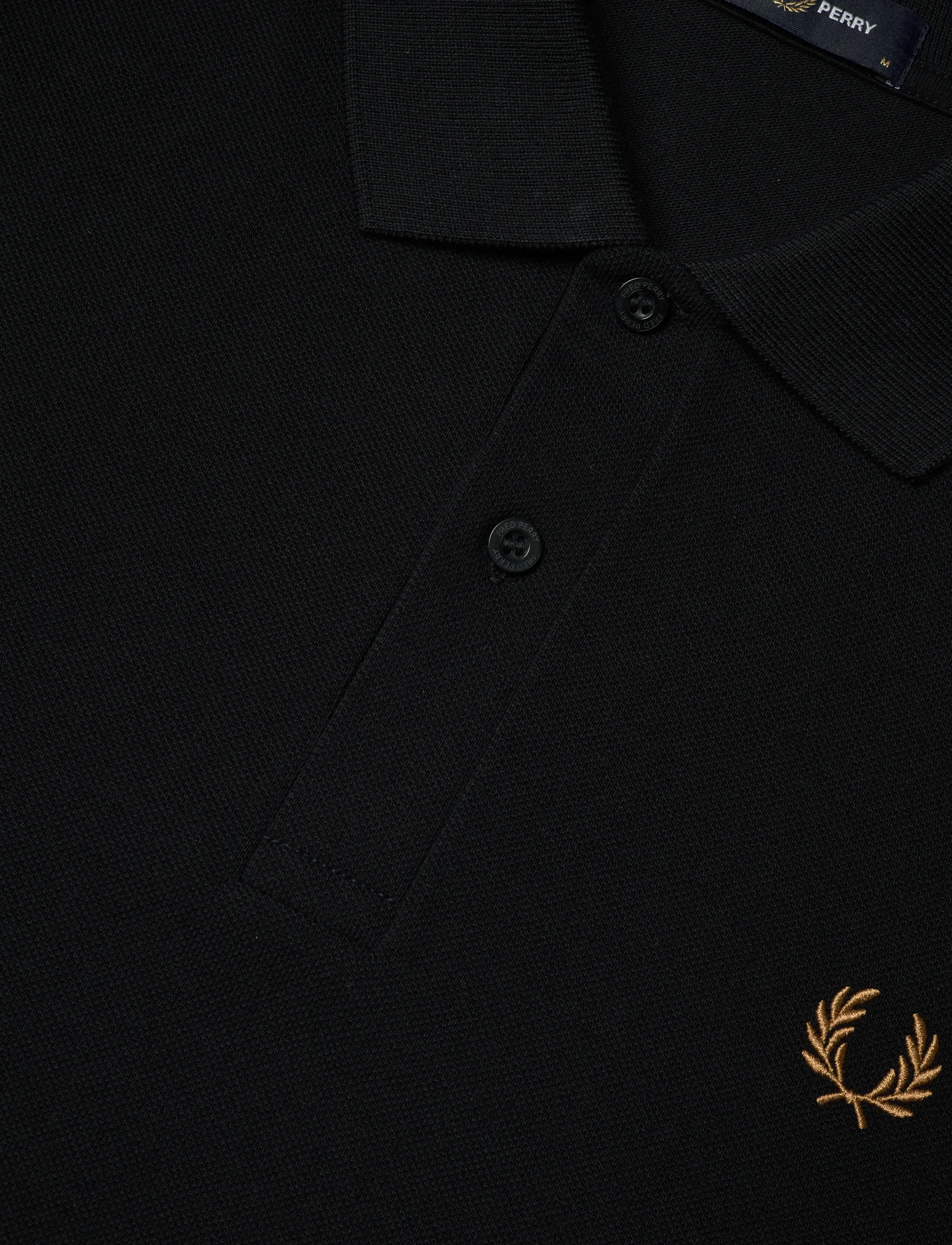 Fred Perry - THE FRED PERRY SHIRT - kortärmade pikéer - black/darkcaraml - 5