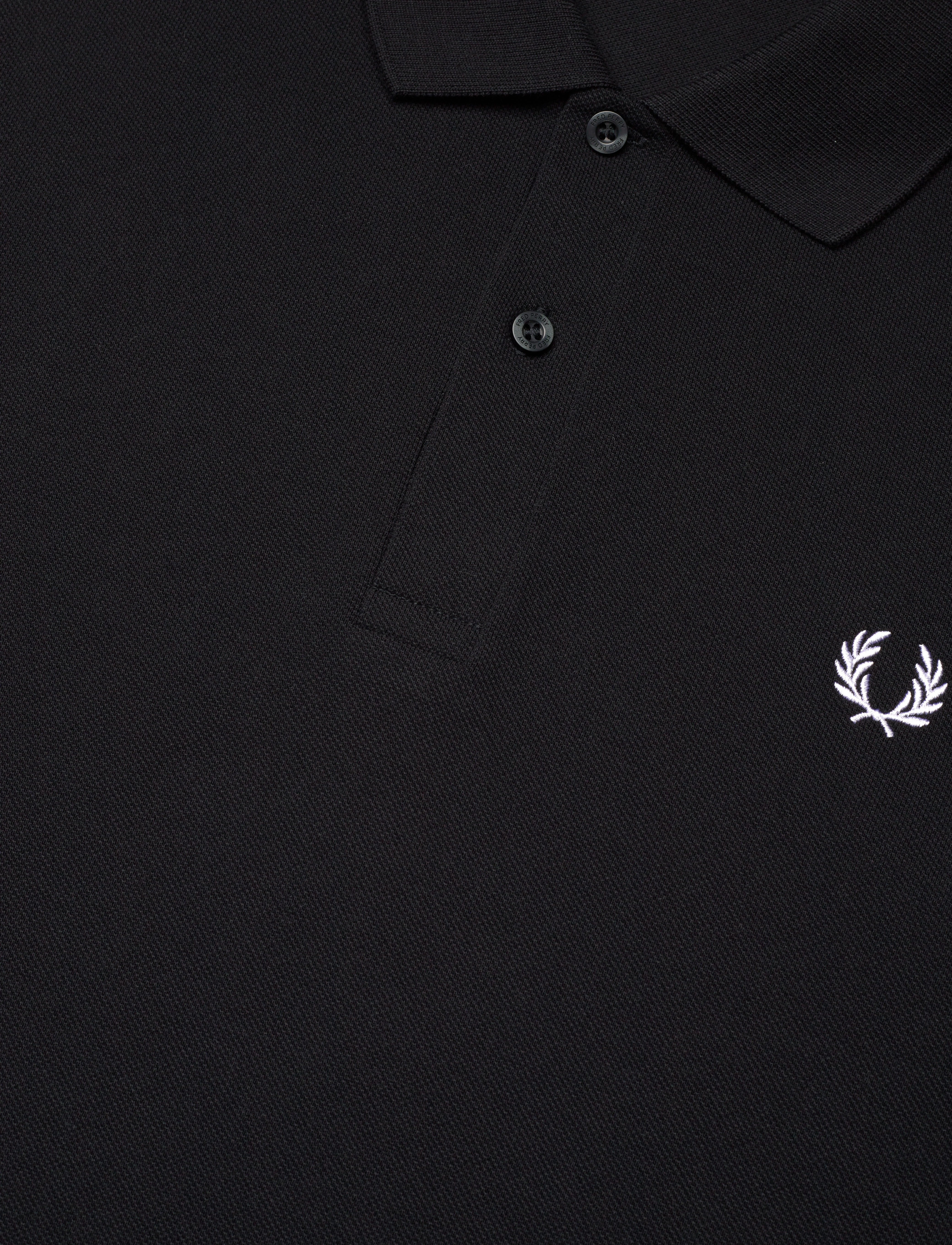 Fred Perry - THE FRED PERRY SHIRT - kortærmede poloer - black / white / white - 2