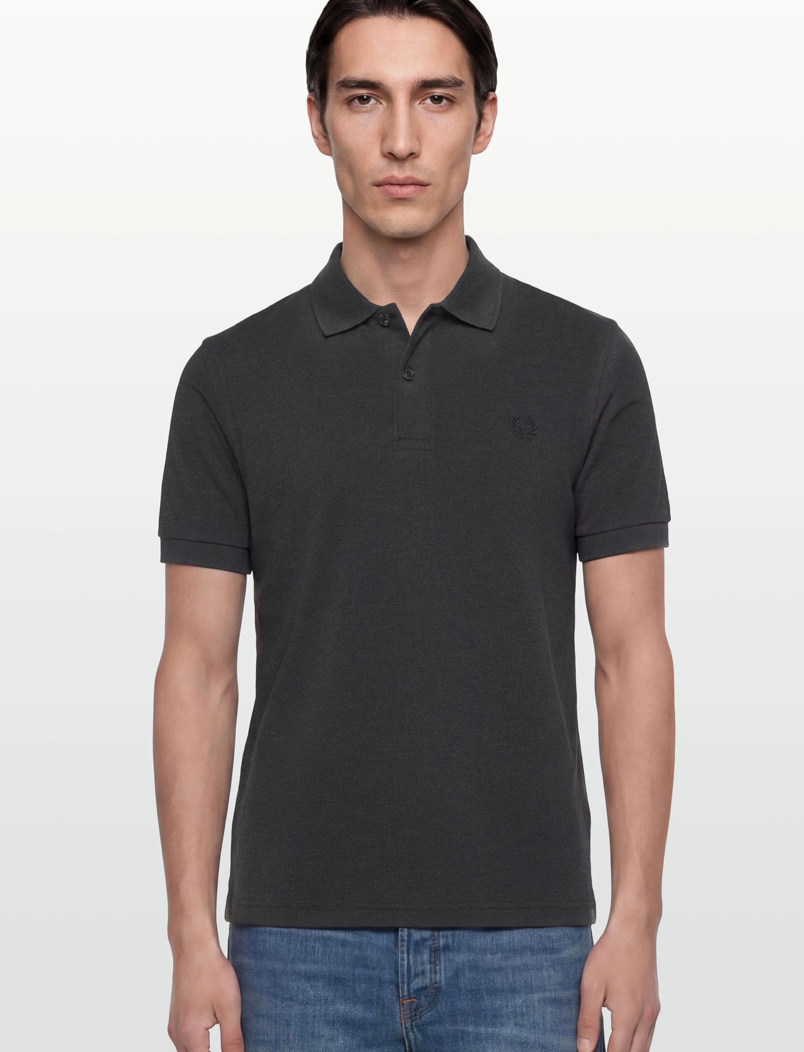 Fred Perry - THE FRED PERRY SHIRT - kortärmade pikéer - charcoalmarl/blk - 3