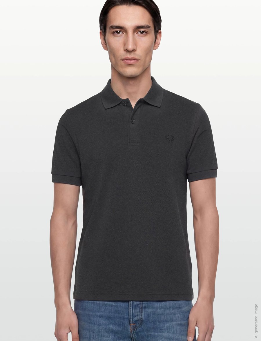 Fred Perry - THE FRED PERRY SHIRT - kurzärmelig - charcoalmarl/blk - 3