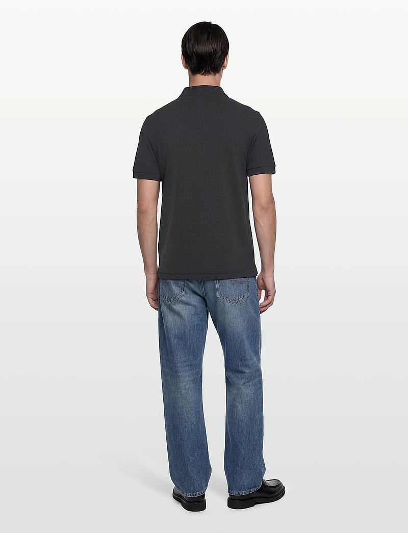 Fred Perry - THE FRED PERRY SHIRT - kortærmede poloer - charcoalmarl/blk - 4