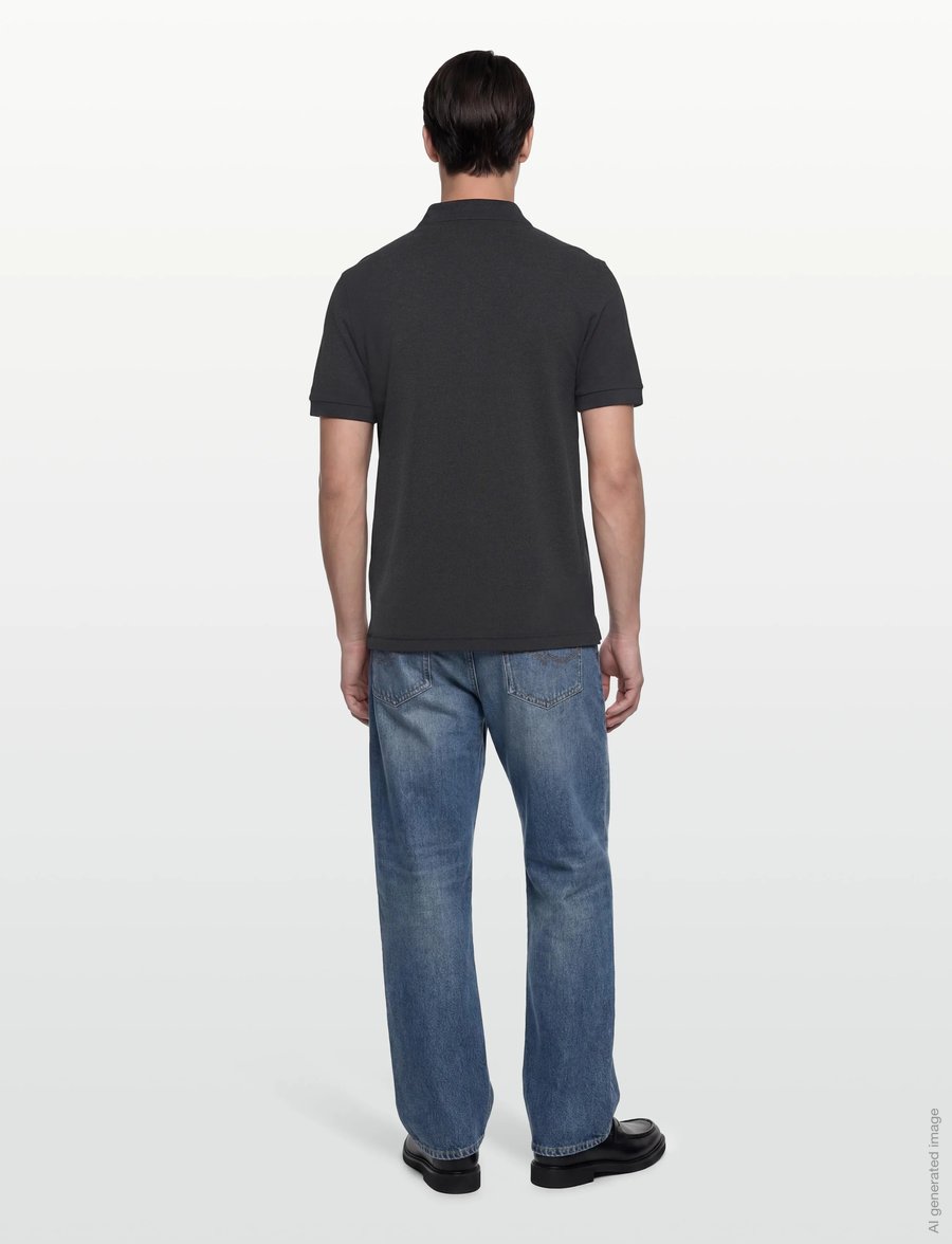 Fred Perry - THE FRED PERRY SHIRT - kurzärmelig - charcoalmarl/blk - 4