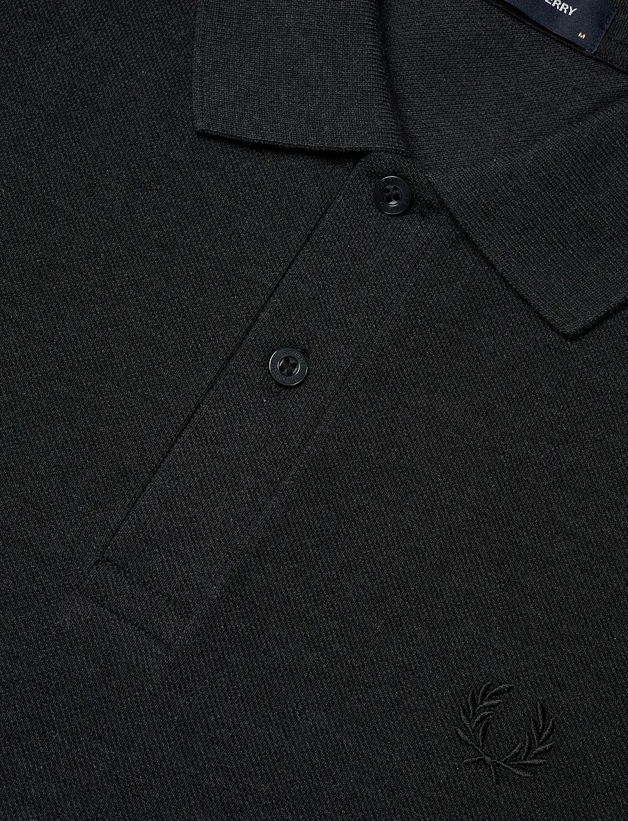 Fred Perry - THE FRED PERRY SHIRT - kurzärmelig - charcoalmarl/blk - 5