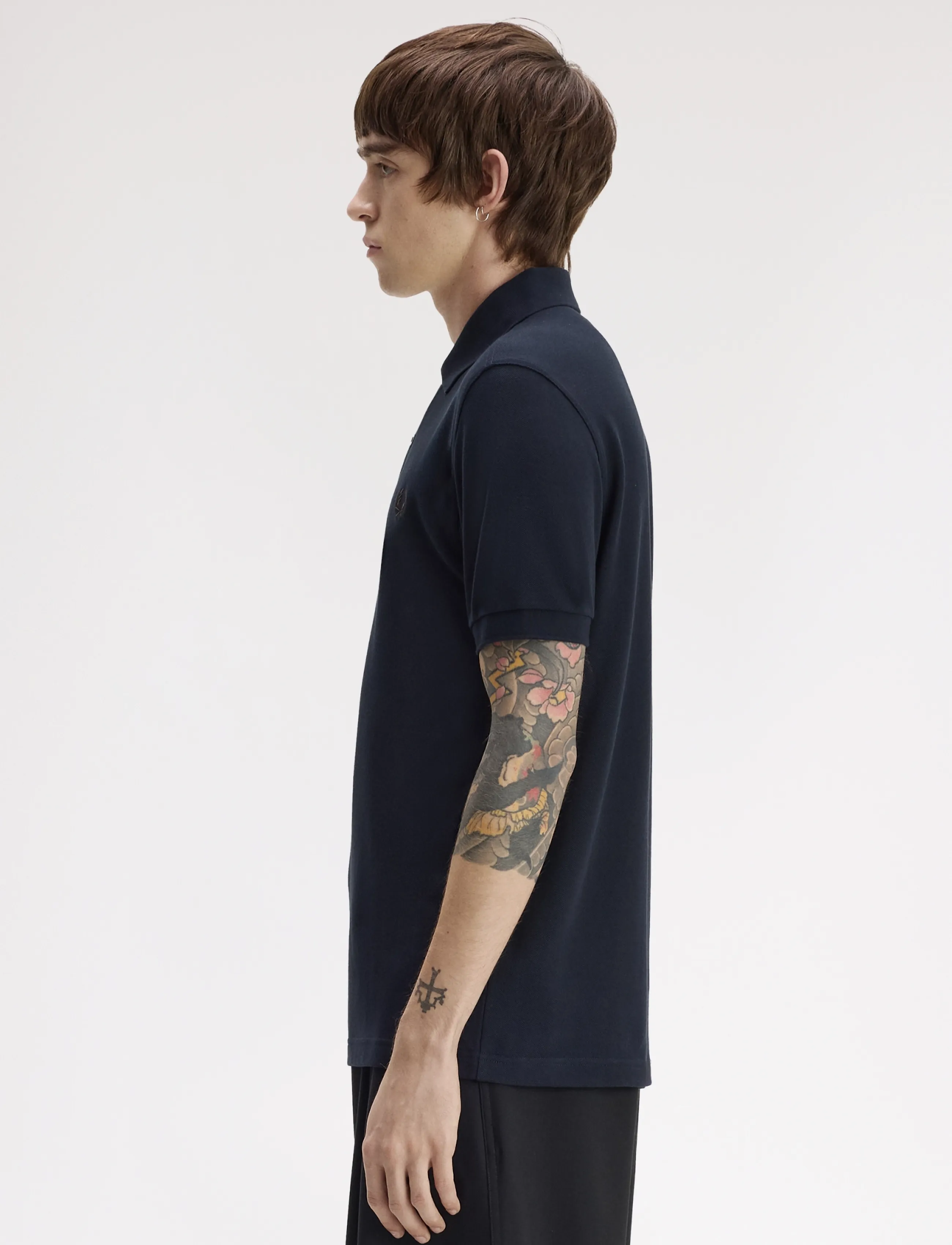 Fred Perry - THE FRED PERRY SHIRT - kortærmede poloer - navy/rich brown - 3