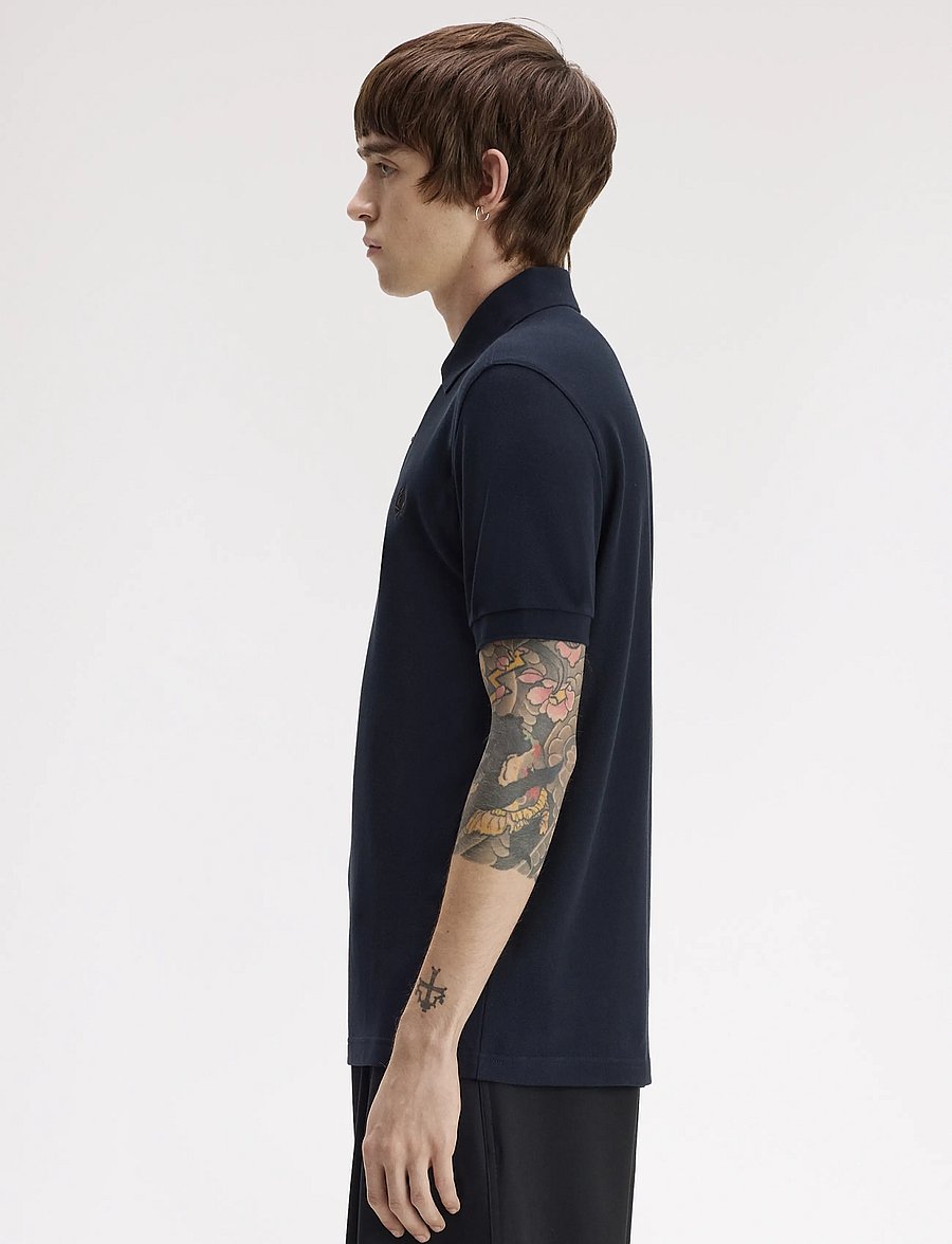 Fred Perry - THE FRED PERRY SHIRT - kortærmede poloer - navy/rich brown - 3