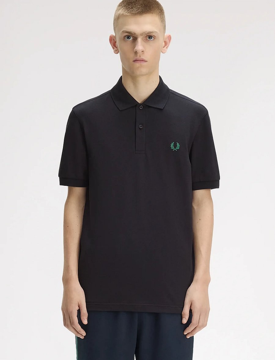 Fred Perry - THE FRED PERRY SHIRT - korte mouwen - navy / sport green - 0