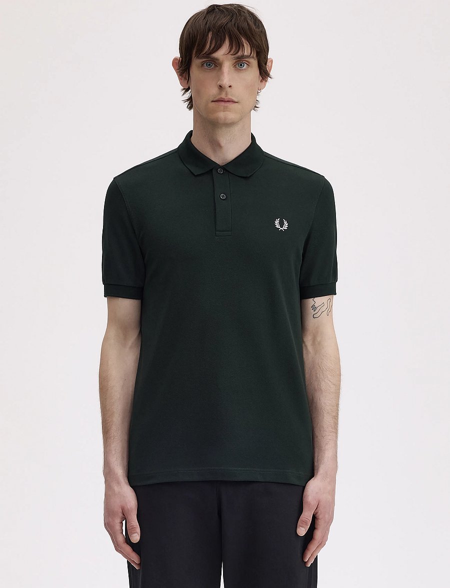 Fred Perry - THE FRED PERRY SHIRT - short-sleeved polos - nightgreen/snwht - 0