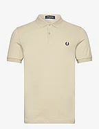 THE FRED PERRY SHIRT - OATMEAL / BLACK
