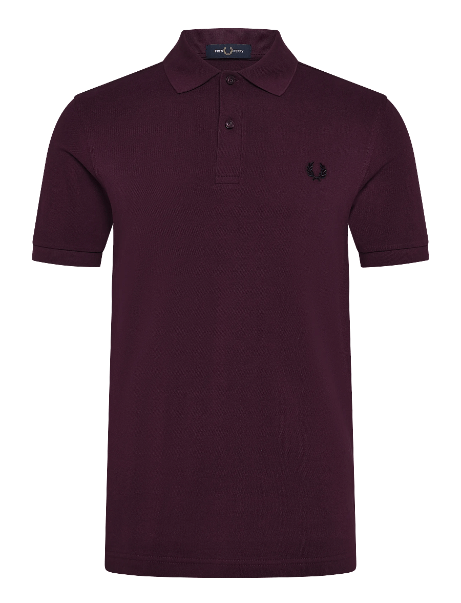 Fred Perry - THE FRED PERRY SHIRT - short-sleeved polos - plum/black - 1