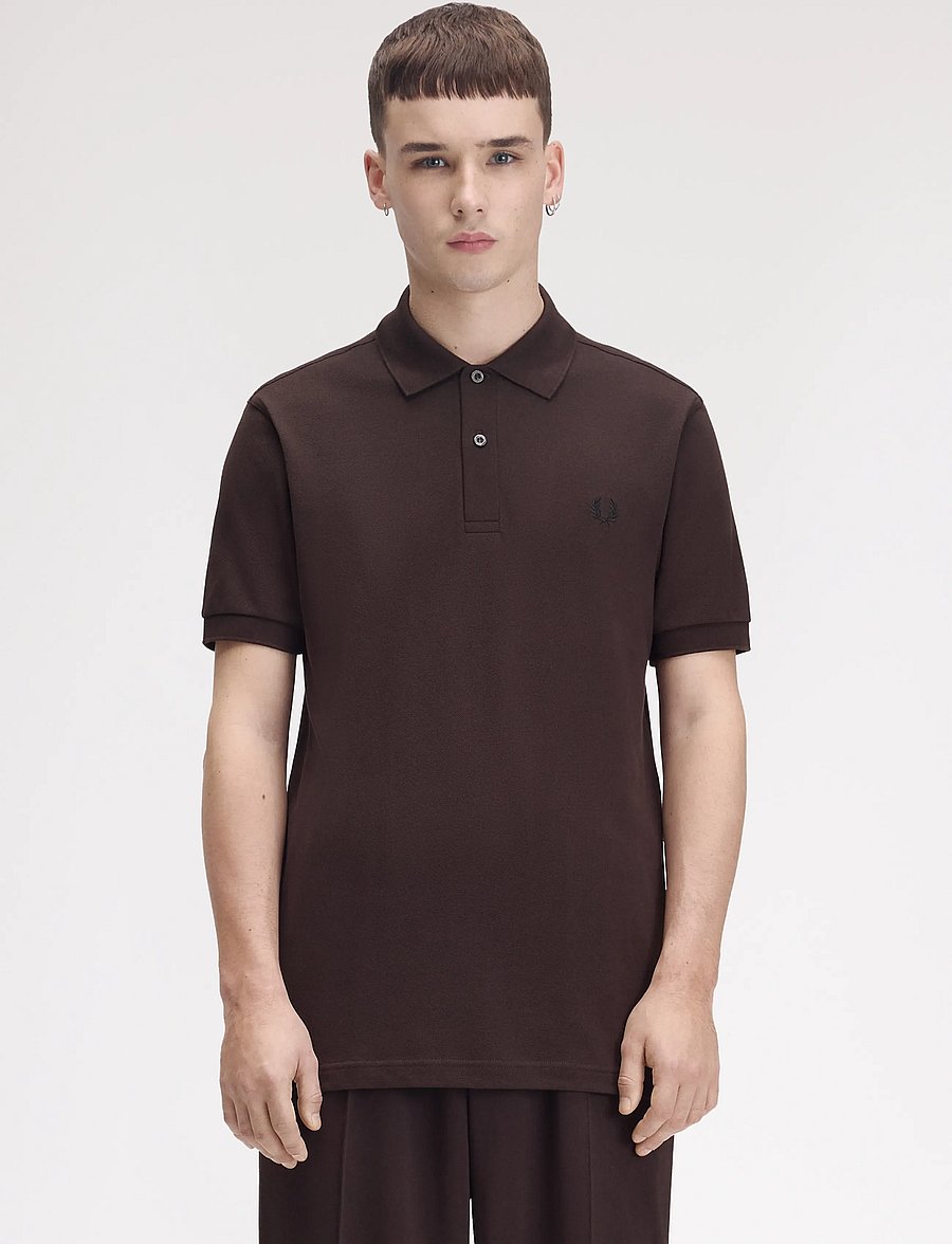 Fred Perry - THE FRED PERRY SHIRT - kurzärmelig - rich brown/black - 0