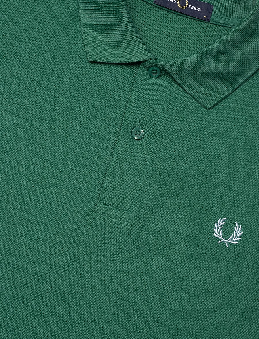 Fred Perry - THE FRED PERRY SHIRT - korte mouwen - sport green / light ice - 4