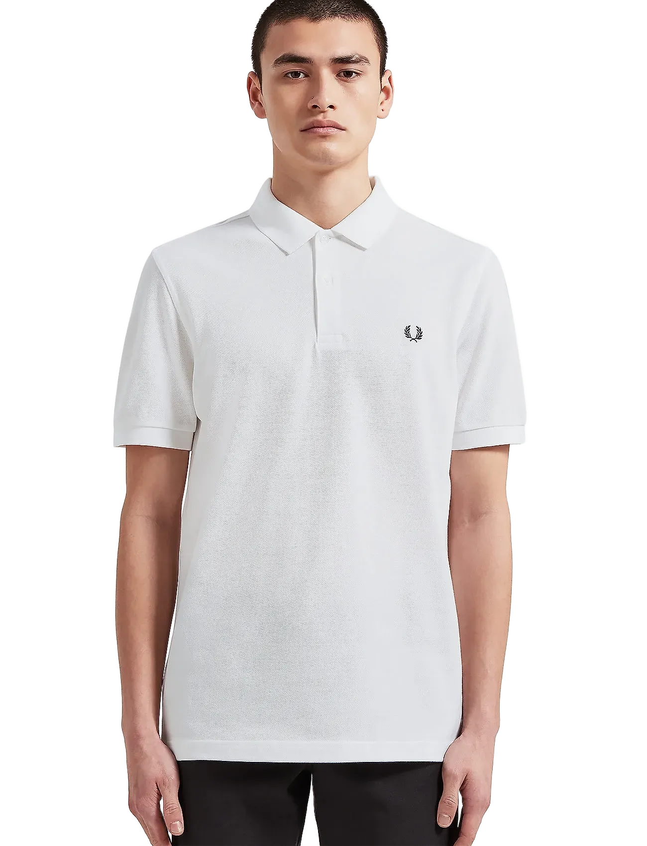 Fred Perry The Fred Perry Shirt, Mænd, Polo Shirt, Hvid, Str: M
