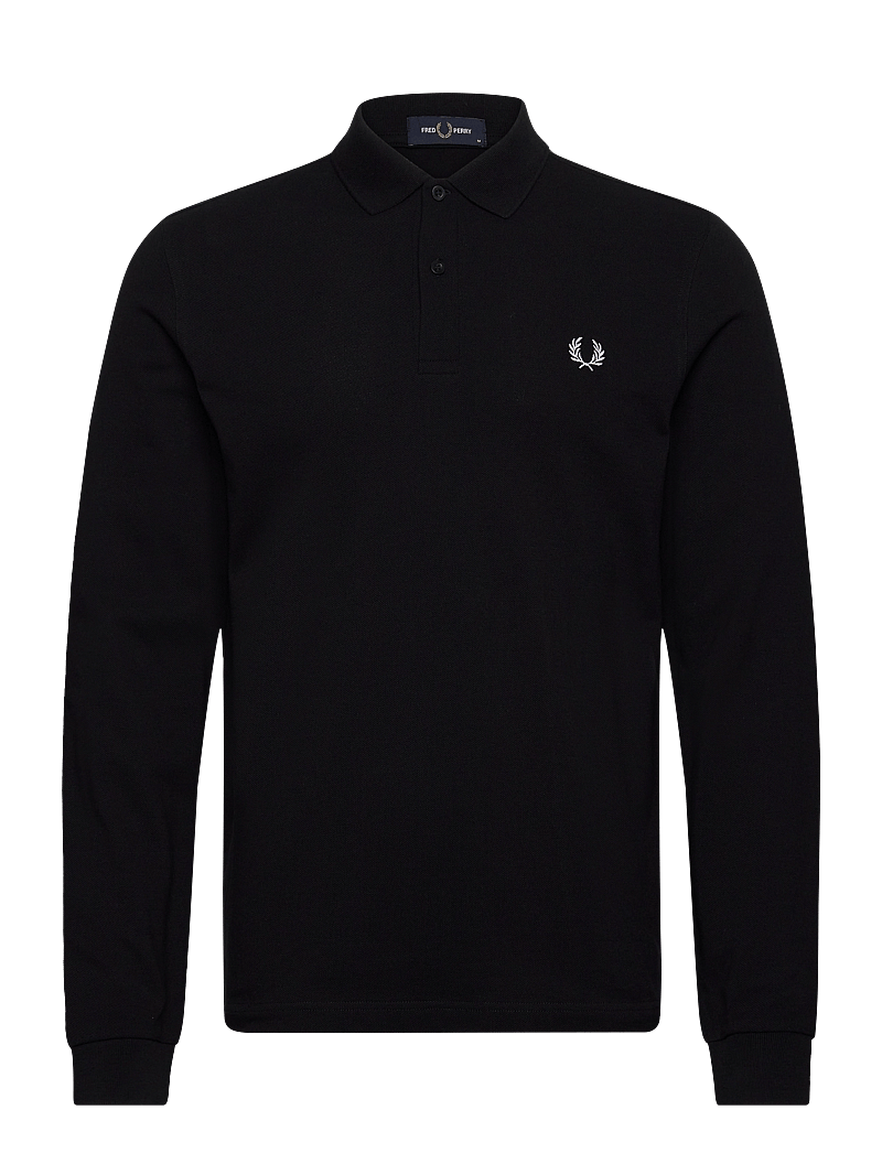 Fred Perry - L/S FRED PERRY SHIRT - langærmede poloer - black - 0