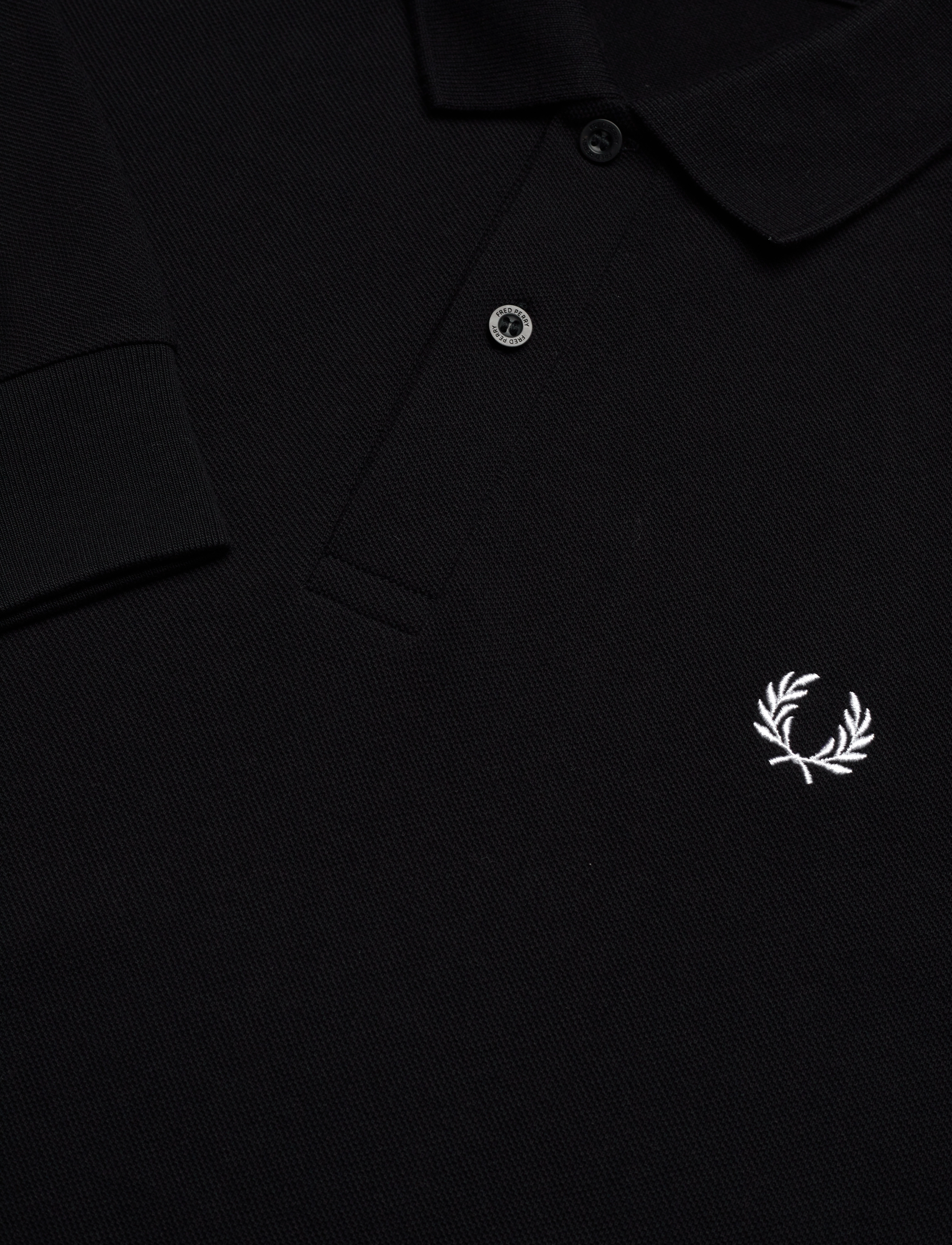 Fred Perry - LS FRED PERRY SHIRT - long-sleeved polos - black - 4