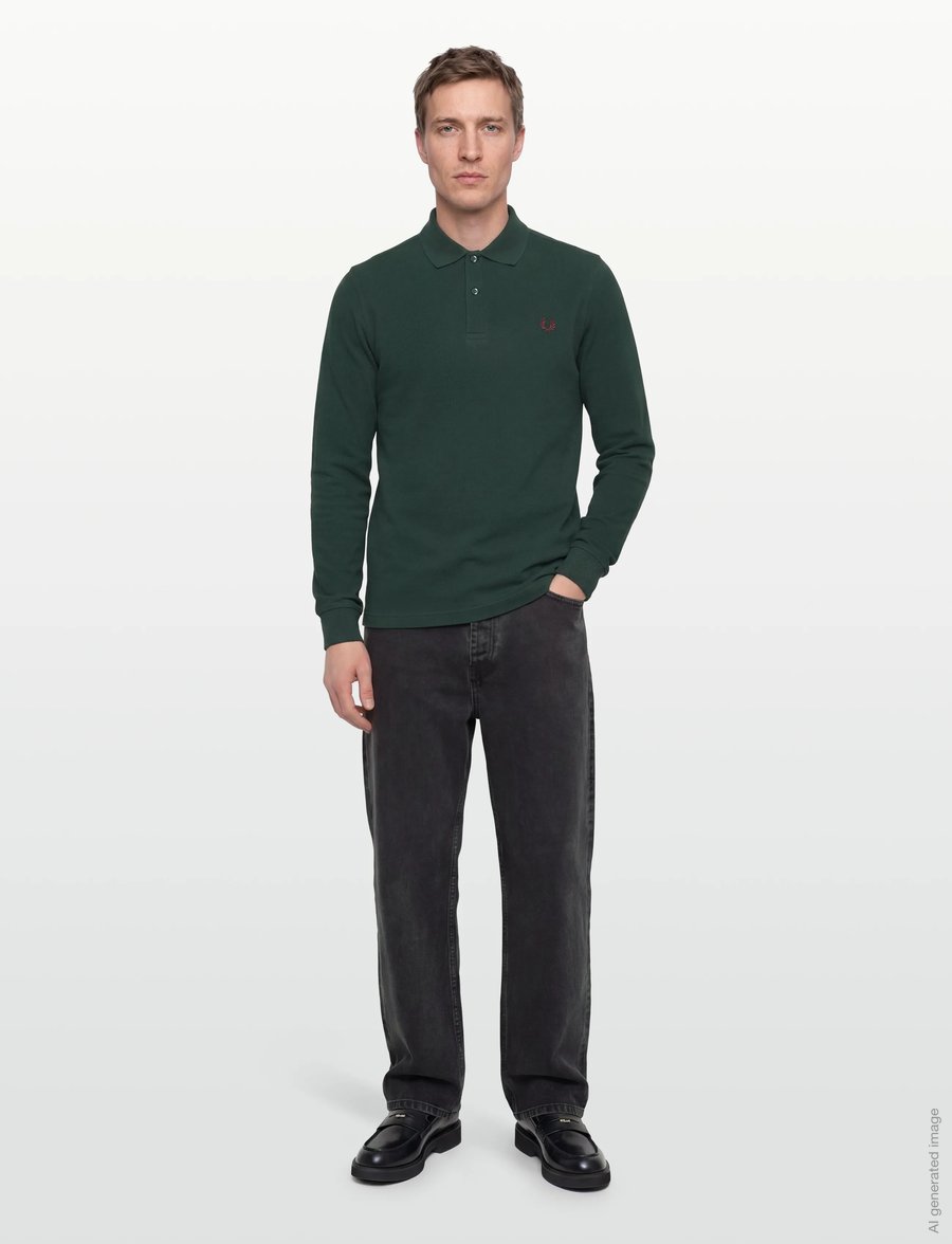 Fred Perry - LS FRED PERRY SHIRT - langärmelig - grassroots/oxblo - 0