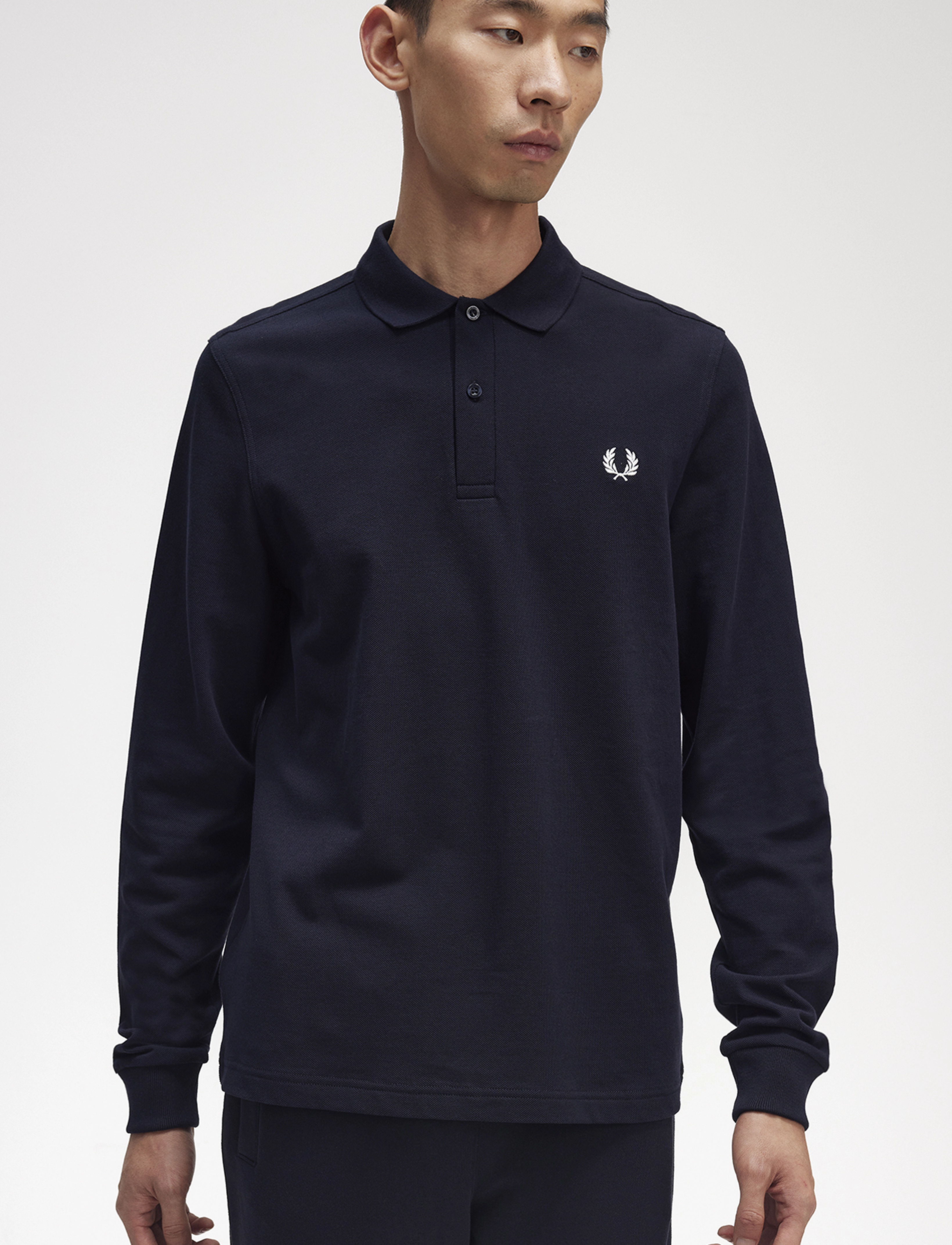 Fred Perry - LS FRED PERRY SHIRT - pikkade varrukatega polod - navy - 5