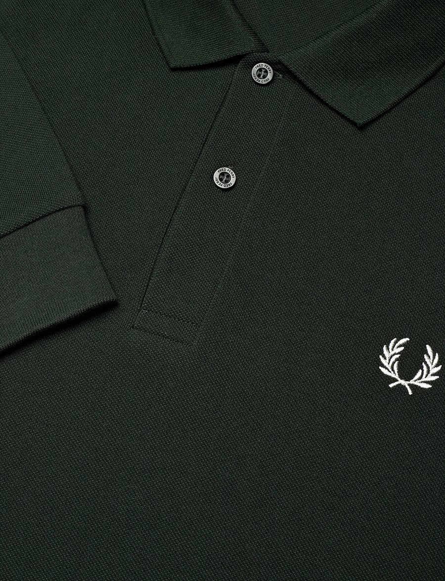 Fred Perry - LS FRED PERRY SHIRT - langärmelig - nightgreen/snwht - 2