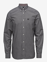 Fred Perry - CLASSIC GINGHAM SHIRT - business shirts - black - 0