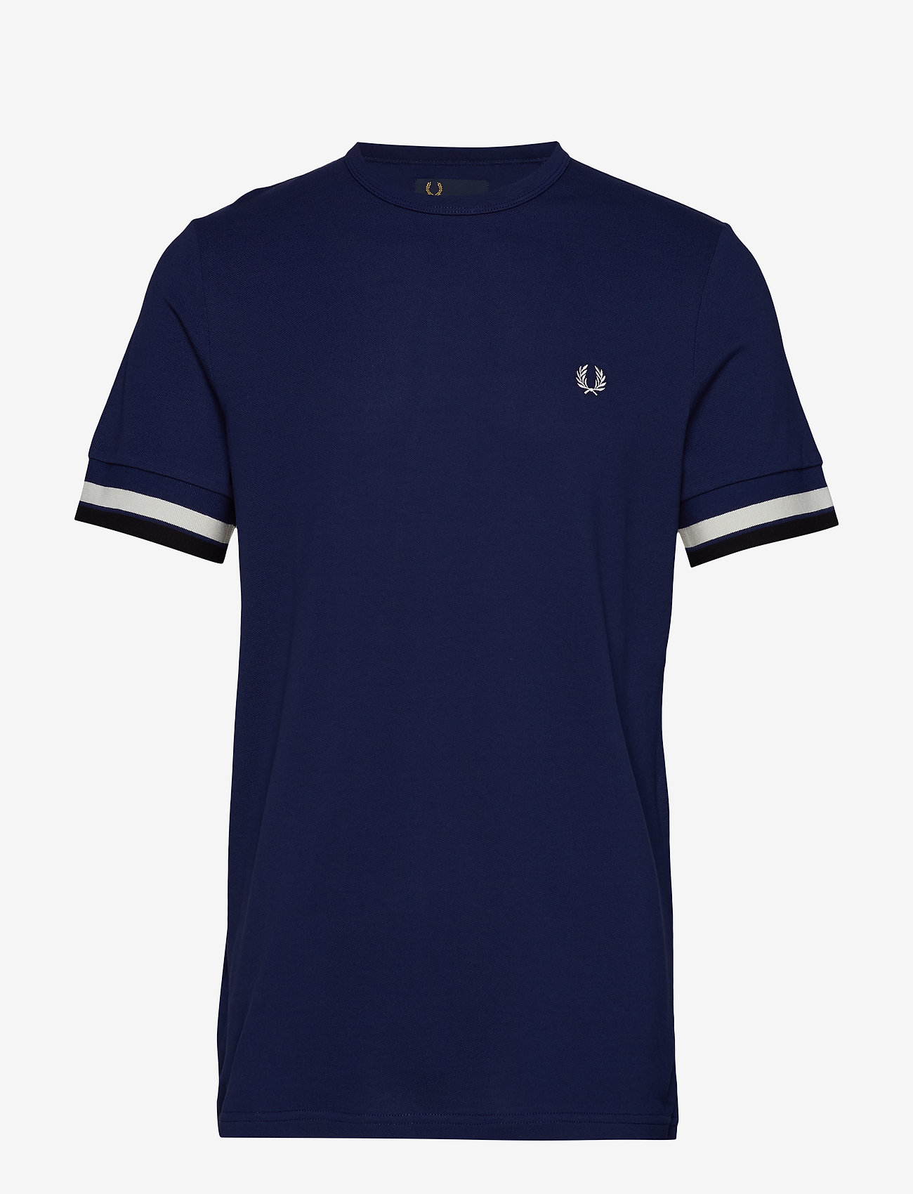 Fred Perry - Stripe Pique Henley - navy - 0