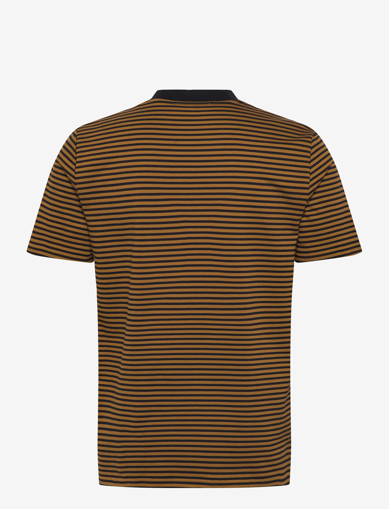 Fred Perry - FINE STRIPE HEAVYWEIGHT TSHIRT - kortärmade t-shirts - black - 2