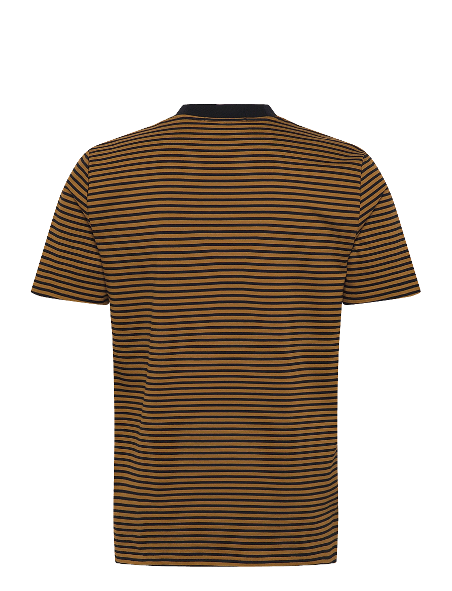 Fred Perry - FINE STRIPE HEAVYWEIGHT TSHIRT - kortærmede t-shirts - black - 2