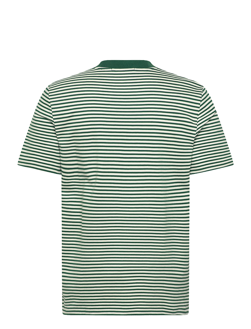 Fred Perry - FINE STRIPE HEAVYWEIGHT TSHIRT - kurzärmelig - sport green - 2