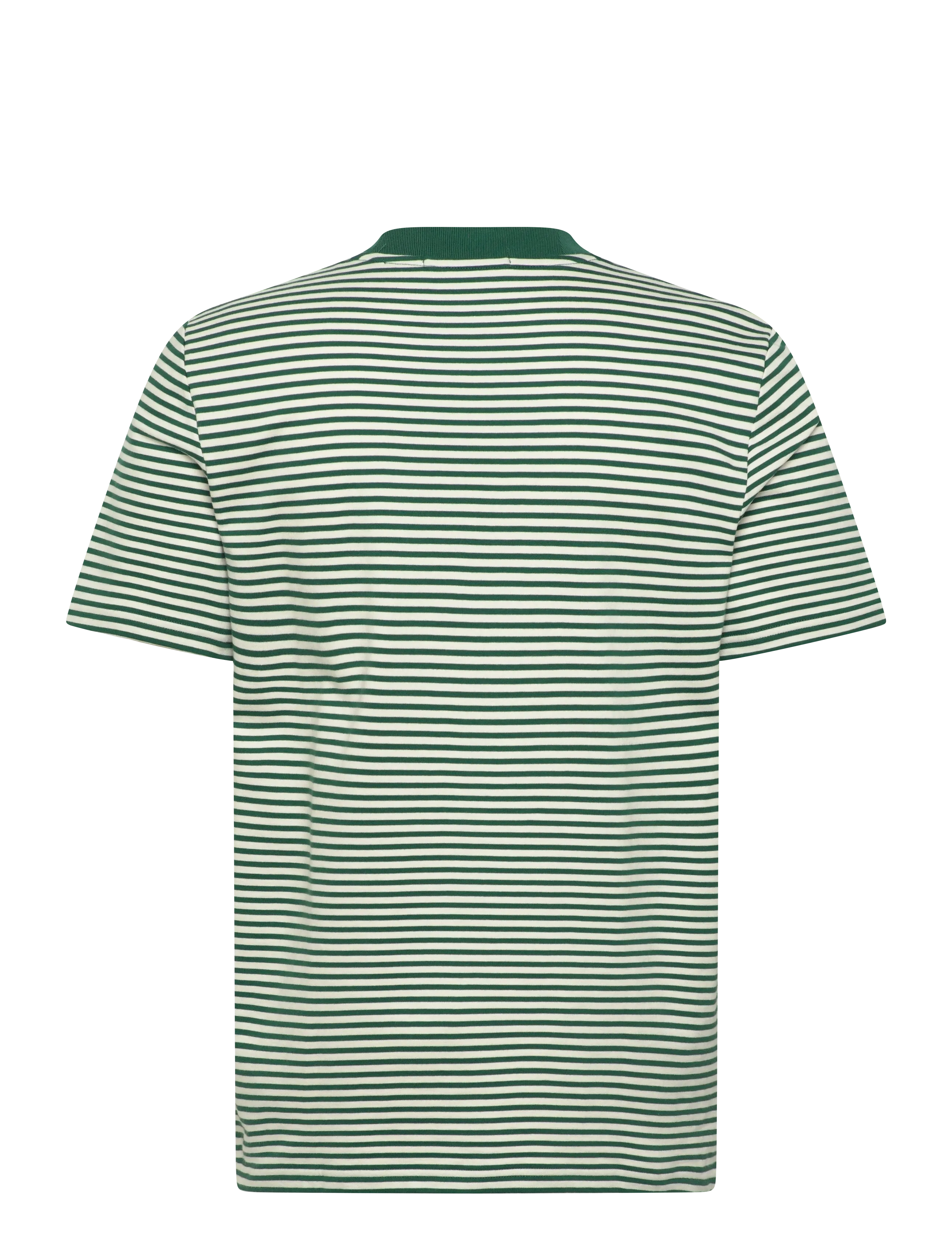 Fred Perry - FINE STRIPE HEAVYWEIGHT TSHIRT - short-sleeved t-shirts - sport green - 2