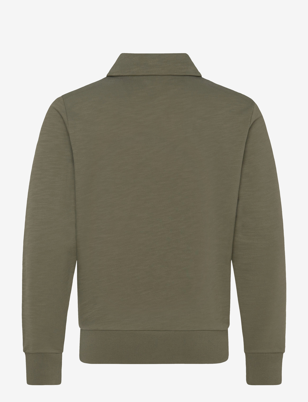 Fred Perry - Z/N COLLAR SWEATSHIRT - pikkade varrukatega polod - laurel wreath green - 2