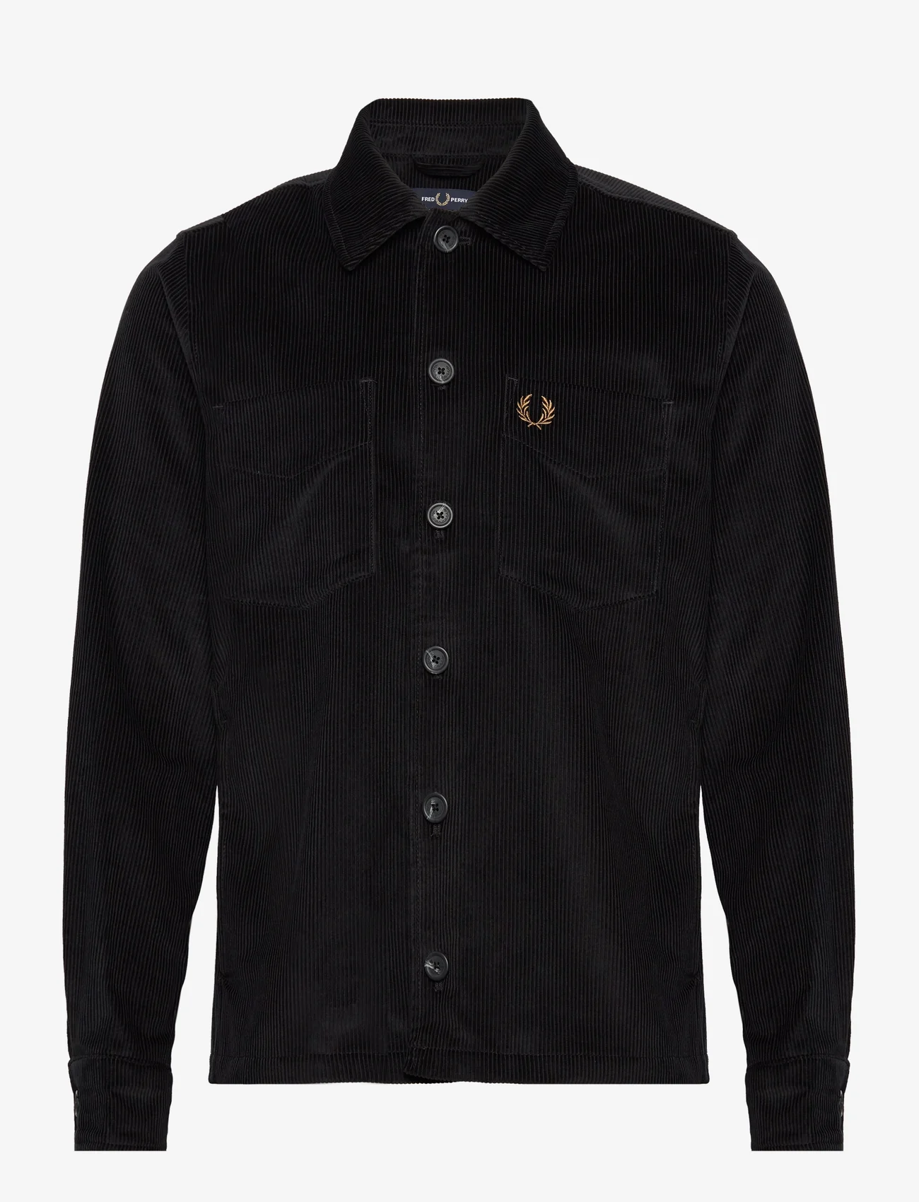 Fred Perry - CORD OVERSHIRT - manchesterskjortor - black - 0