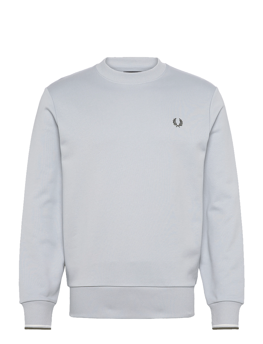 Fred Perry - CREW NECK SWEATSHIRT - sweatshirts - dusky blue / ecru / laurel wre - 1