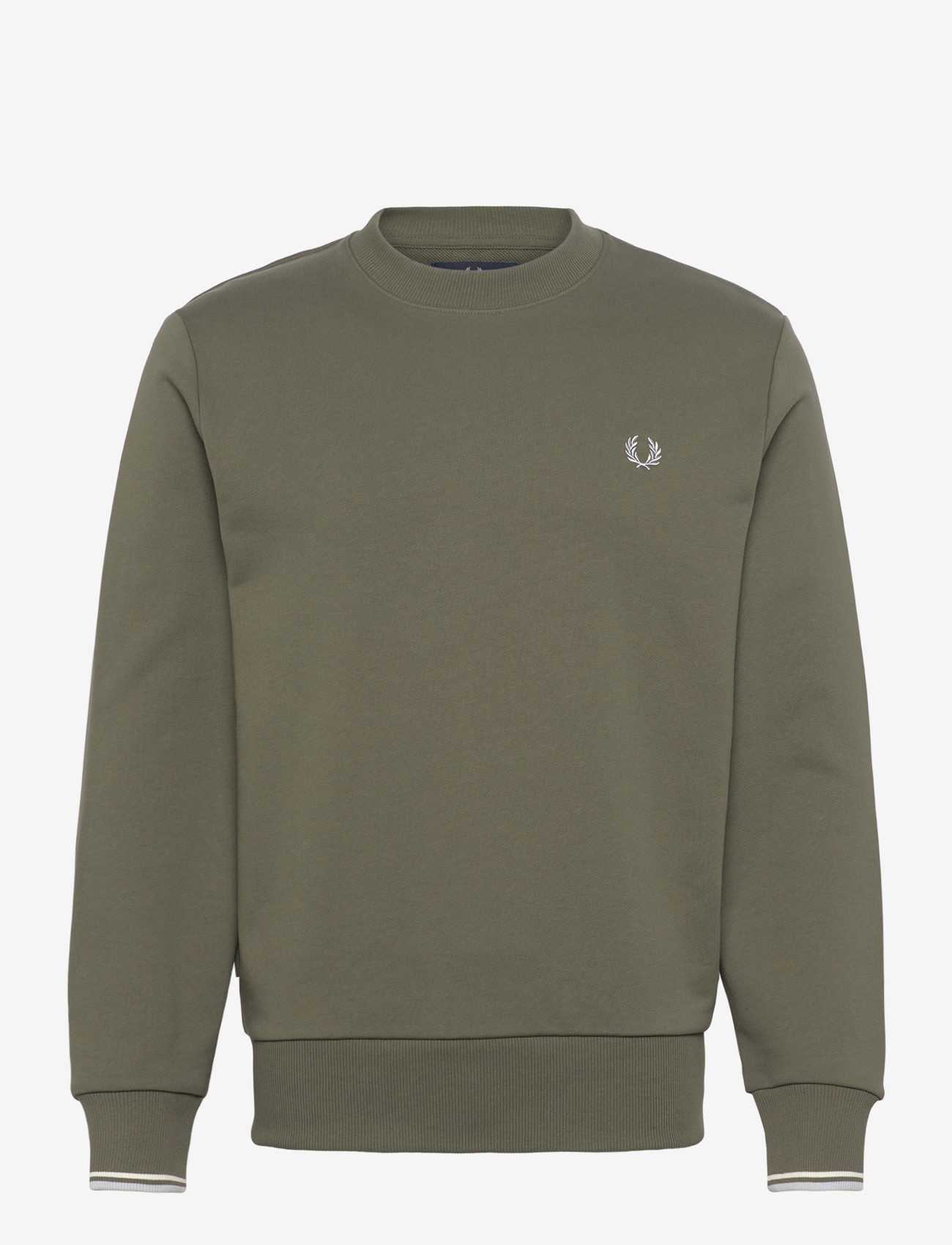 Fred Perry - CREW NECK SWEATSHIRT - nach anlass kaufen - laurel wreath green / ecru / d - 0