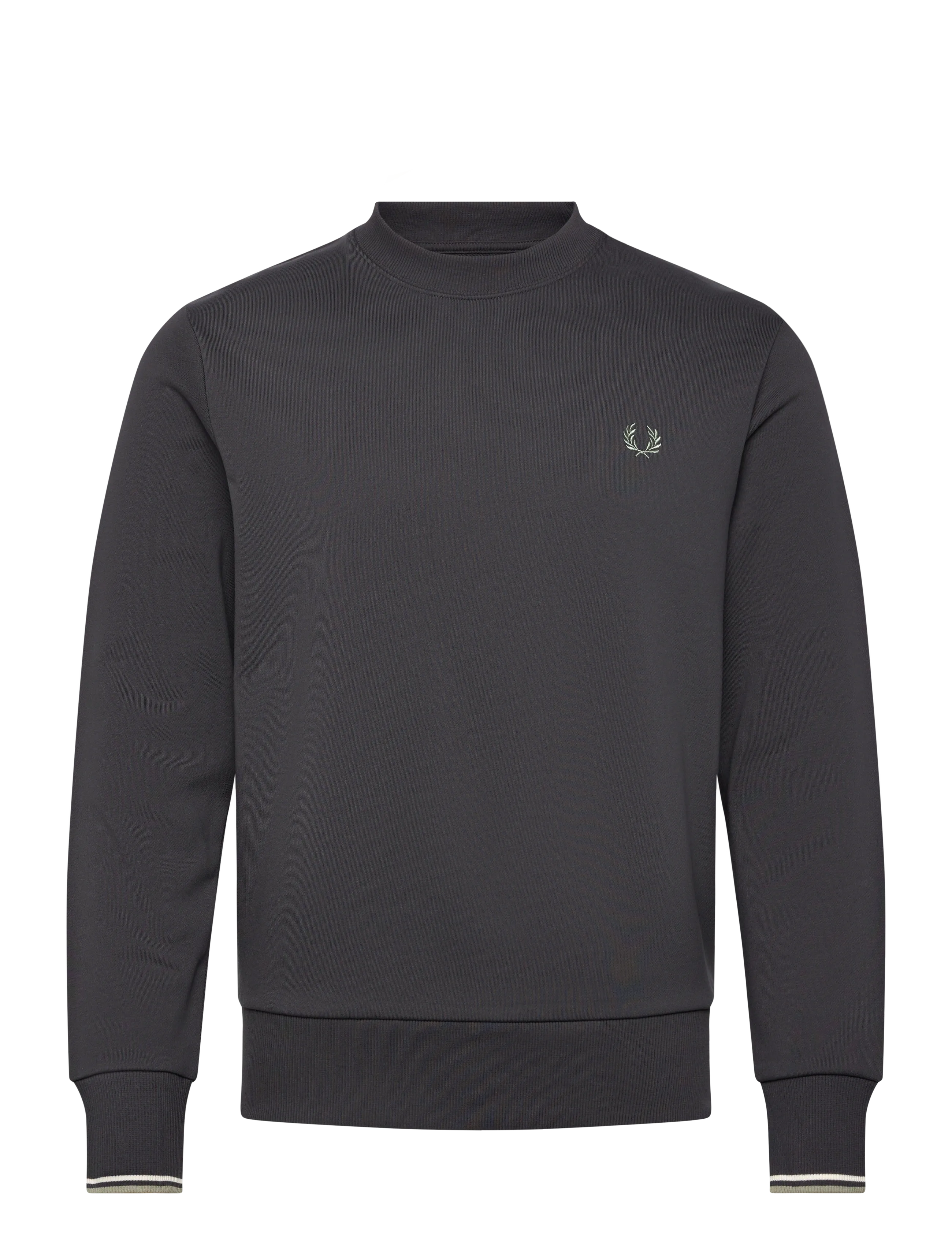 Fred Perry CREW NECK SWEATSHIRT - Fred Perry - ANCGY/EC/SGRS / black