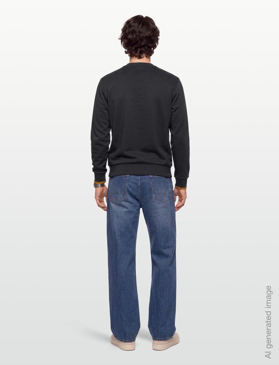 Fred Perry - CREW NECK SWEATSHIRT - sweatshirts - anchorgry/golden - 4