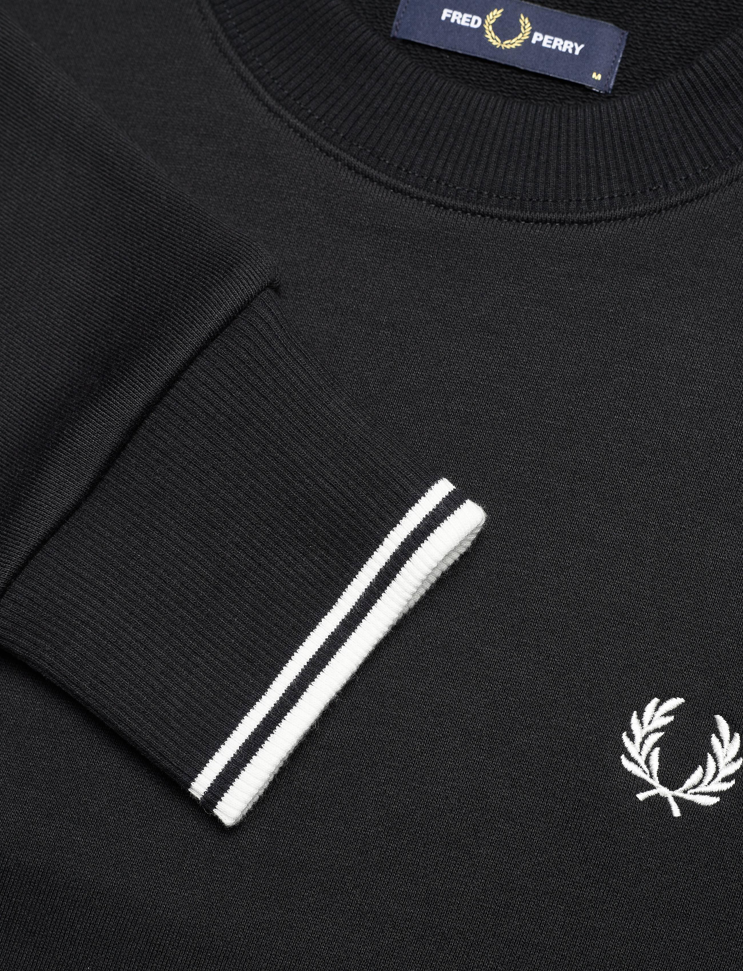 Fred Perry - CREW NECK SWEATSHIRT - vacation essentials - black - 3