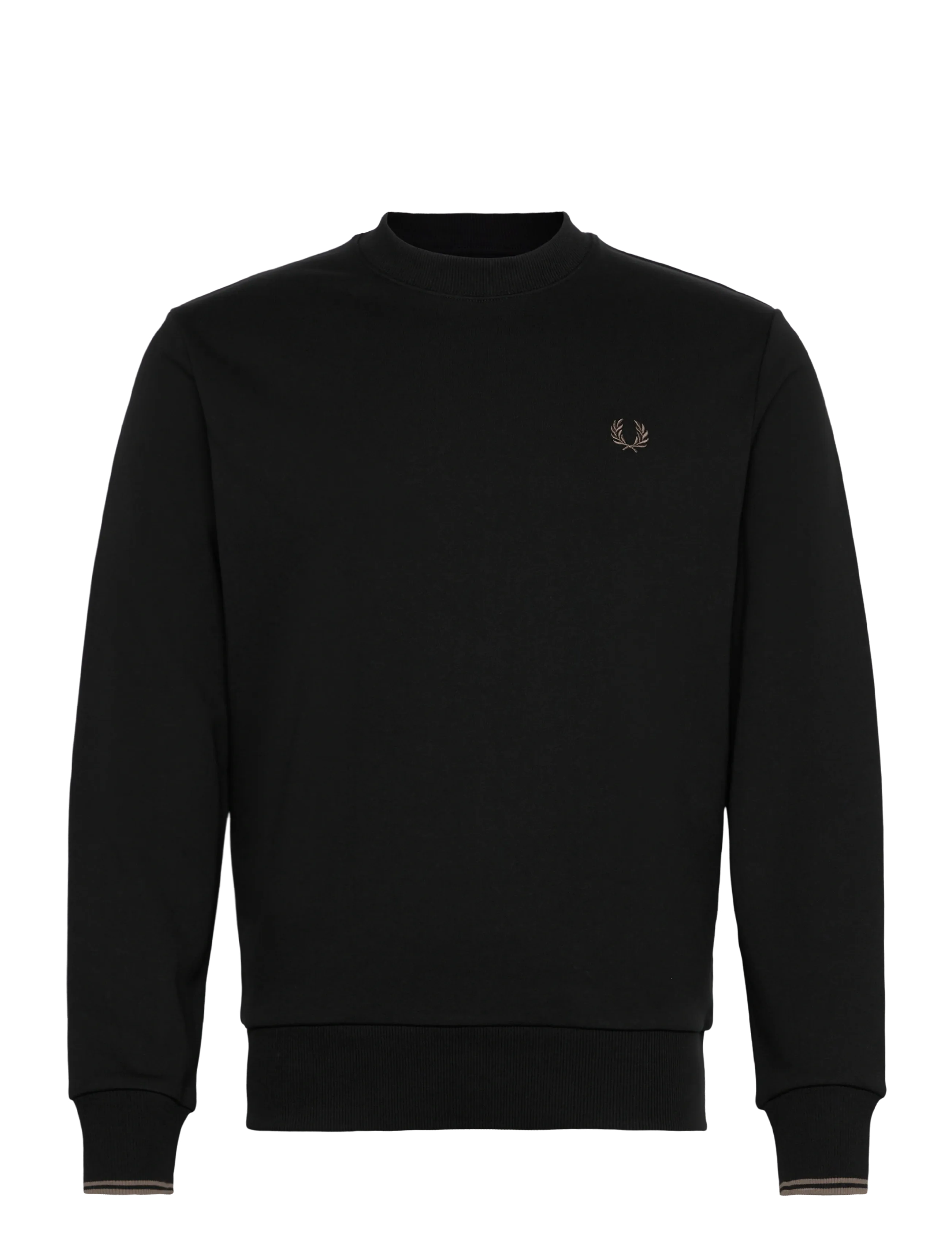 Fred Perry CREW NECK SWEATSHIRT - Tøj - BLACK/SHADEDSTON / black
