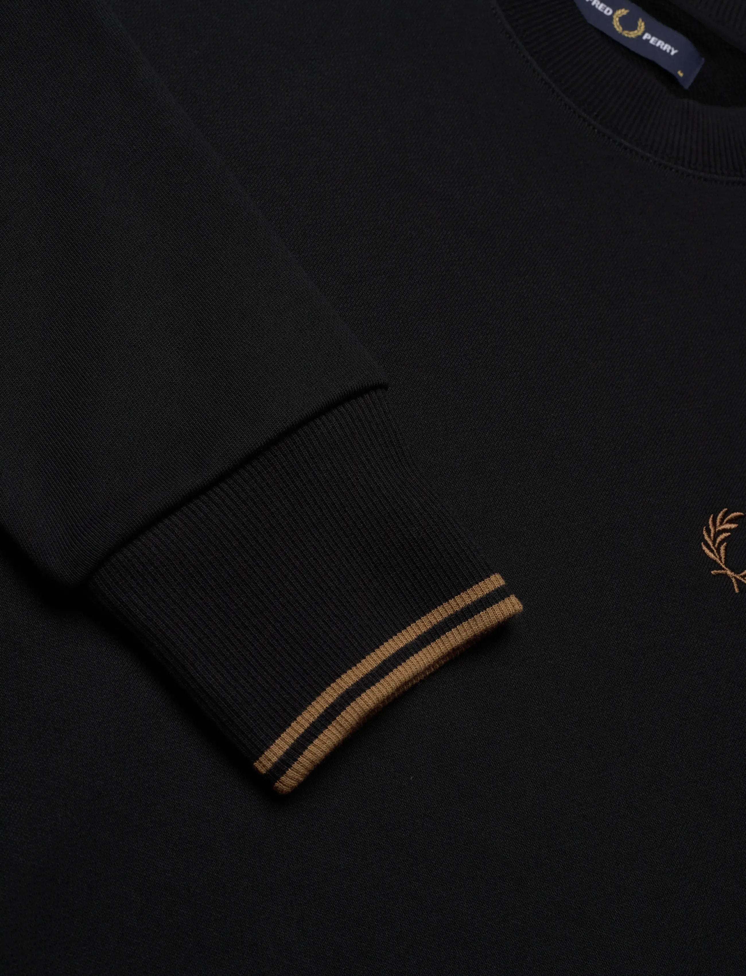 Fred Perry - CREW NECK SWEATSHIRT - sweatshirts - black/shadedston - 2